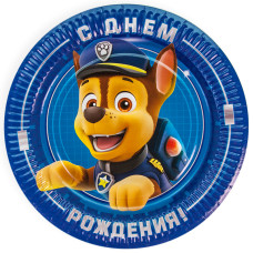 Тарелки 23 см Щенячий Патруль, Синий, 6 шт.